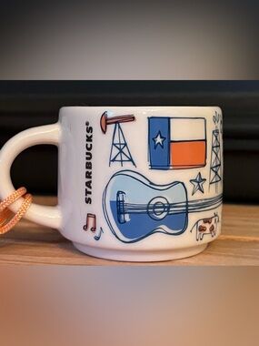 Starbucks Texas Been There Series Mini Mug Ornament 2oz Across the Globe